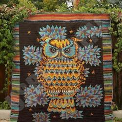 Owl Story Clt140639 Quilt Blanket and Home Decor