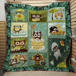 Owl: Take A Shower Quilt and Home Decor