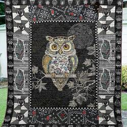 Owl The Story Clt130634 Quilt Blanket and Home Decor
