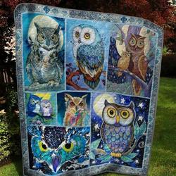 Owl Tnt0204 12 Quilt Blanket  Quilt and Home Decor