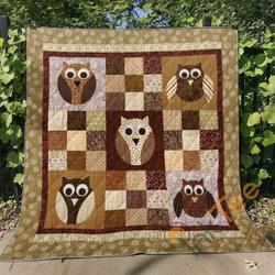 Owl V3 Blanket TH0207 Quilt and Home Decor