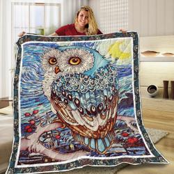 Owl VF17 3D Customized Quilt and Home Decor