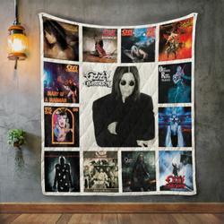 Ozzy Osbourne Album Covers Quilt Blanket and Home Decor