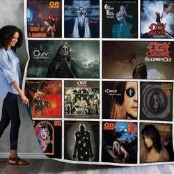 Ozzy Osbourne Albums Quilt Blanket 01 and Home Decor