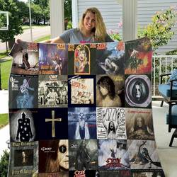 Ozzy Osbourne Style 2 Quilt Blanket and Home Decor