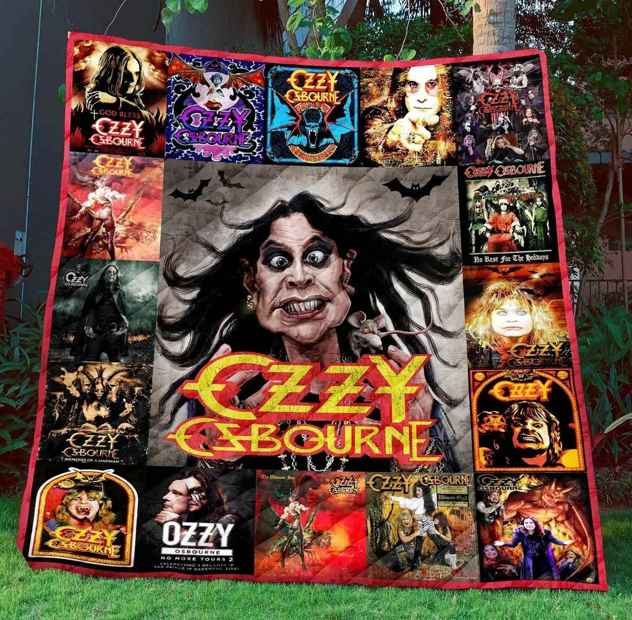Ozzy Osbourne Ver1 Blanket Th1507 Quilt and Home Decor