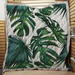 Palm Leaves Quilt Tdhts and Home Decor