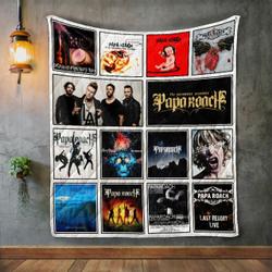 Papa Roach Album Covers Quilt Blanket and Home Decor
