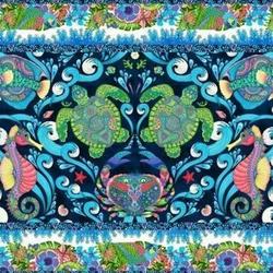 Paradise Falls Turtle Seahorse Quilt Tdhtx and Home Decor