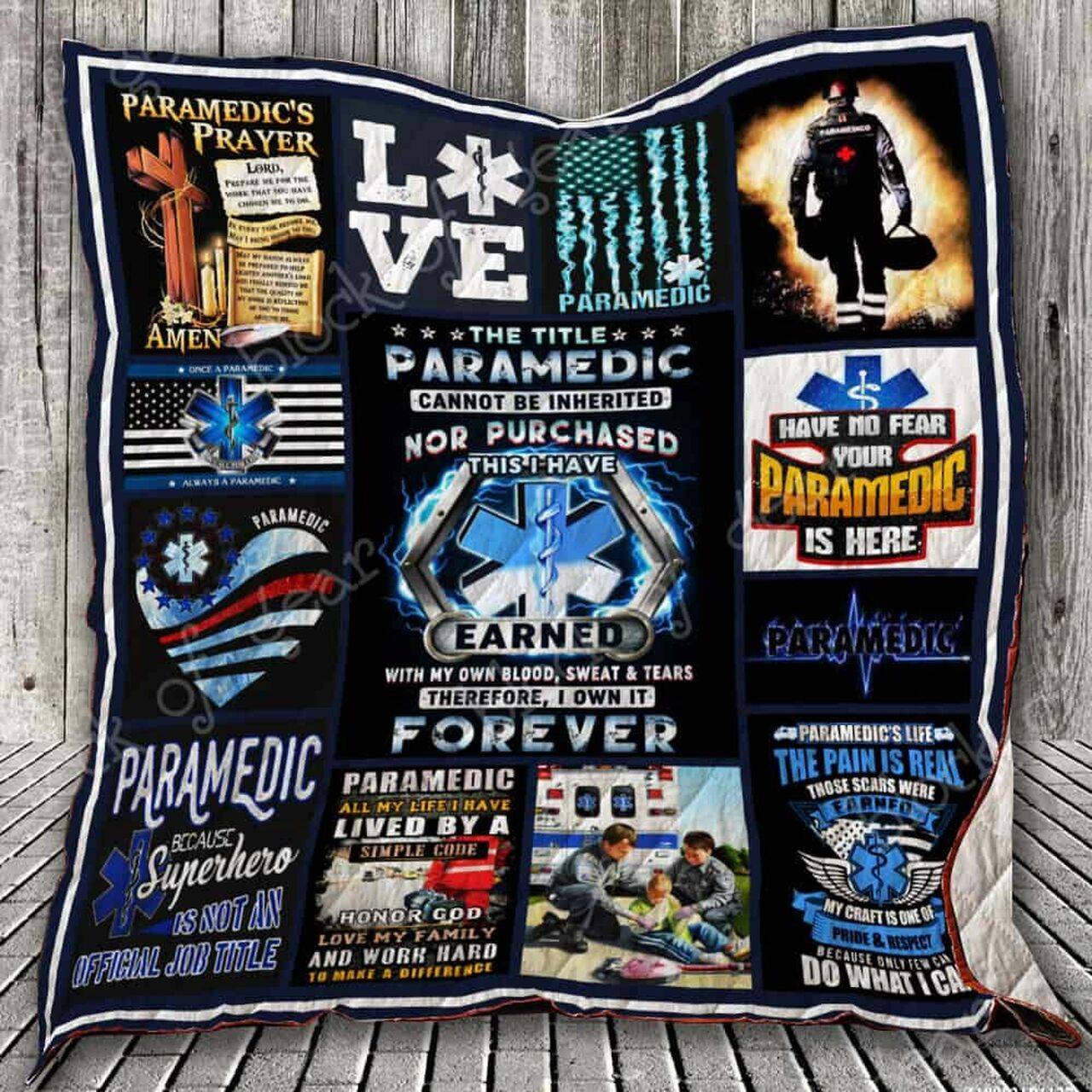 Paramedic Life Clm210630 Quilt Blanket and Home Decor