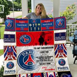 Paris Saint-Germain Quilt Grandpa To Grandson I1D1 and Home Decor