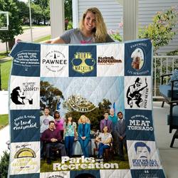 Parks And Recreation T Shirt Quilt Blanket For Fans and Home Decor