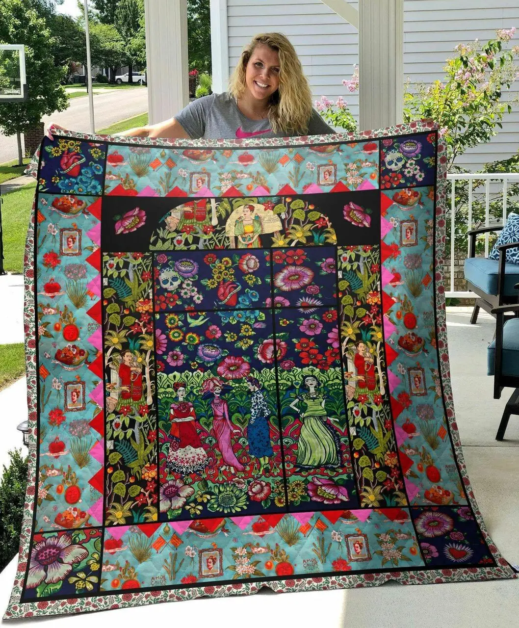 Parrot All I Do Is Win U Quilt Pe and Home Decor