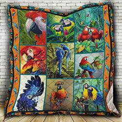 Parrot Cl18100558Mdq Quilt Blanket and Home Decor