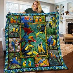 Parrot JFJ11095 3D Customized Quilt 2707 and Home Decor