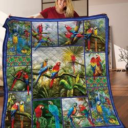 Parrot JFJ11096 3D Customized Quilt 2707 and Home Decor