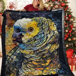 Parrot JFJ11105 3D Customized Quilt 2707 and Home Decor