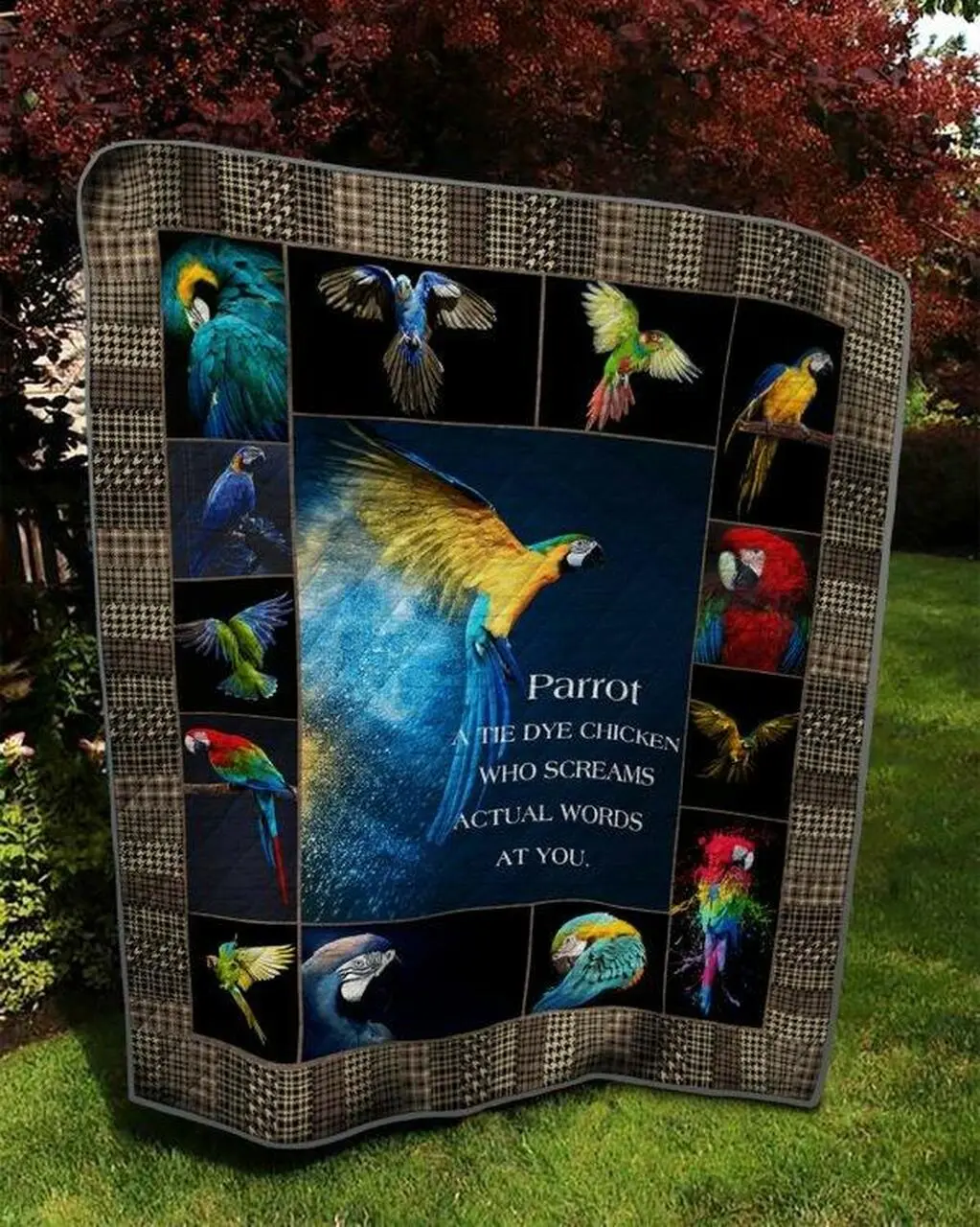Parrot P110407 Quilt Blanket Quilt and Home Decor
