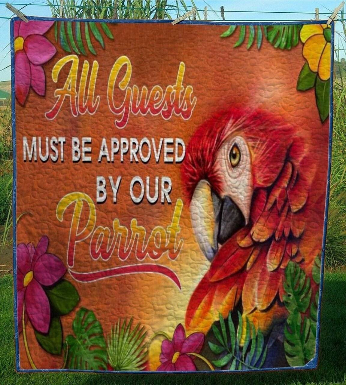Parrot Quilt Tdhau and Home Decor
