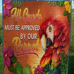 Parrot Quilt Tdhau and Home Decor