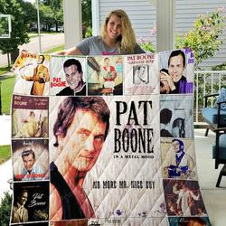 Pat Boone Quilt Blanket 0892 and Home Decor
