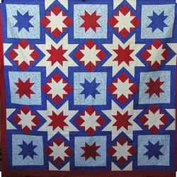 Patriotic Stars Cla1910378Q Quilt Blanket and Home Decor