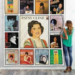 Patsy Cline Album Quilt Blanket 01 and Home Decor