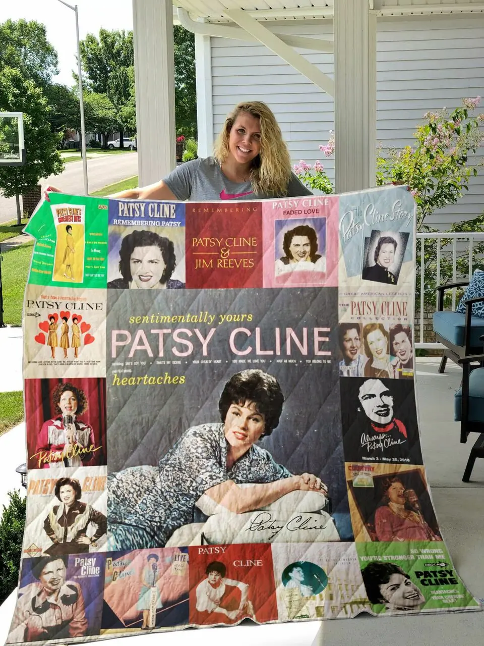 Patsy Cline Quilt Blanket For Fans Ver 17-2 and Home Decor