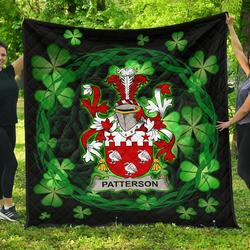 Patterson Ireland Irish Celtic Shamrock Knot Circle JFJ11136 3D Customized Quilt 2707 and Home Decor