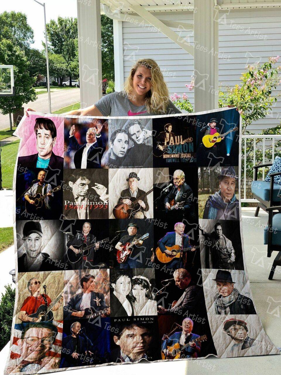 Paul Simon Quilt Blanket 01056 and Home Decor