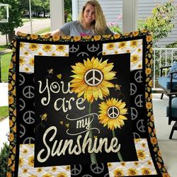 Peace Sunflowers Quilt Tdhbh and Home Decor