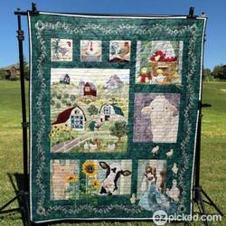 Peaceful Farm Quilt Blanket Ytp0  Quilt and Home Decor