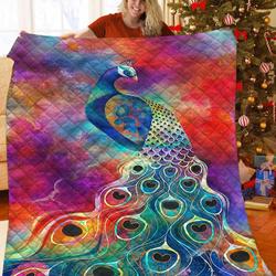 Peacock Cla05122173Q Quilt Blanket and Home Decor