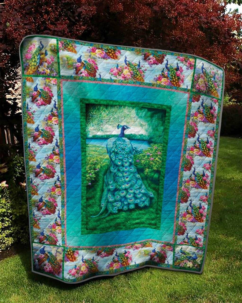 Peacock Elegance Bl Quilt Tdhgy and Home Decor