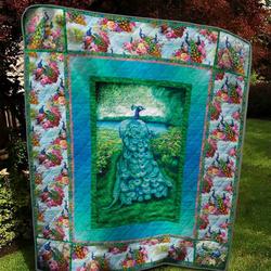 Peacock Elegance Bl Quilt Tdhgy and Home Decor