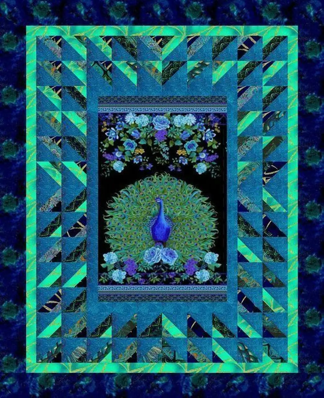 Peacock Hur Quilt Cysilq and Home Decor