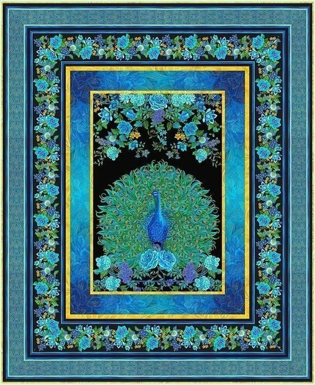 Peacock Hur Quilt gw and Home Decor