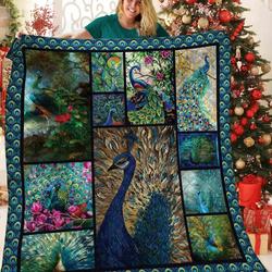 Peacock Quilt Blanket Bbb241003Mh and Home Decor