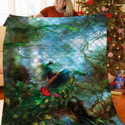 Peacock Quilt Blanket and Home Decor