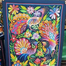 Peacocks In Navy Blue Background Quilt Tdhpu and Home Decor
