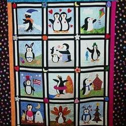 Penguin Hur Quilt mh and Home Decor