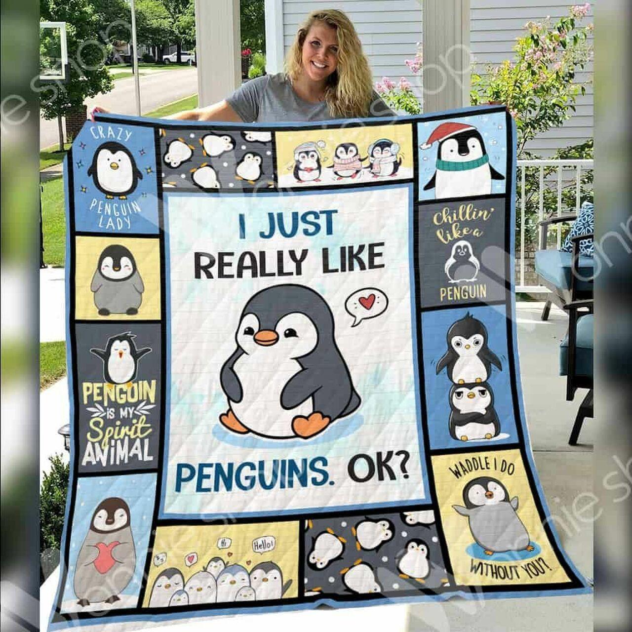 Penguin JFJ11213 3D Customized Quilt 2707 and Home Decor