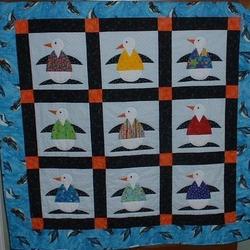Penguin Quilt Tdhdr and Home Decor