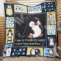 Penguin Quilt Vcx and Home Decor