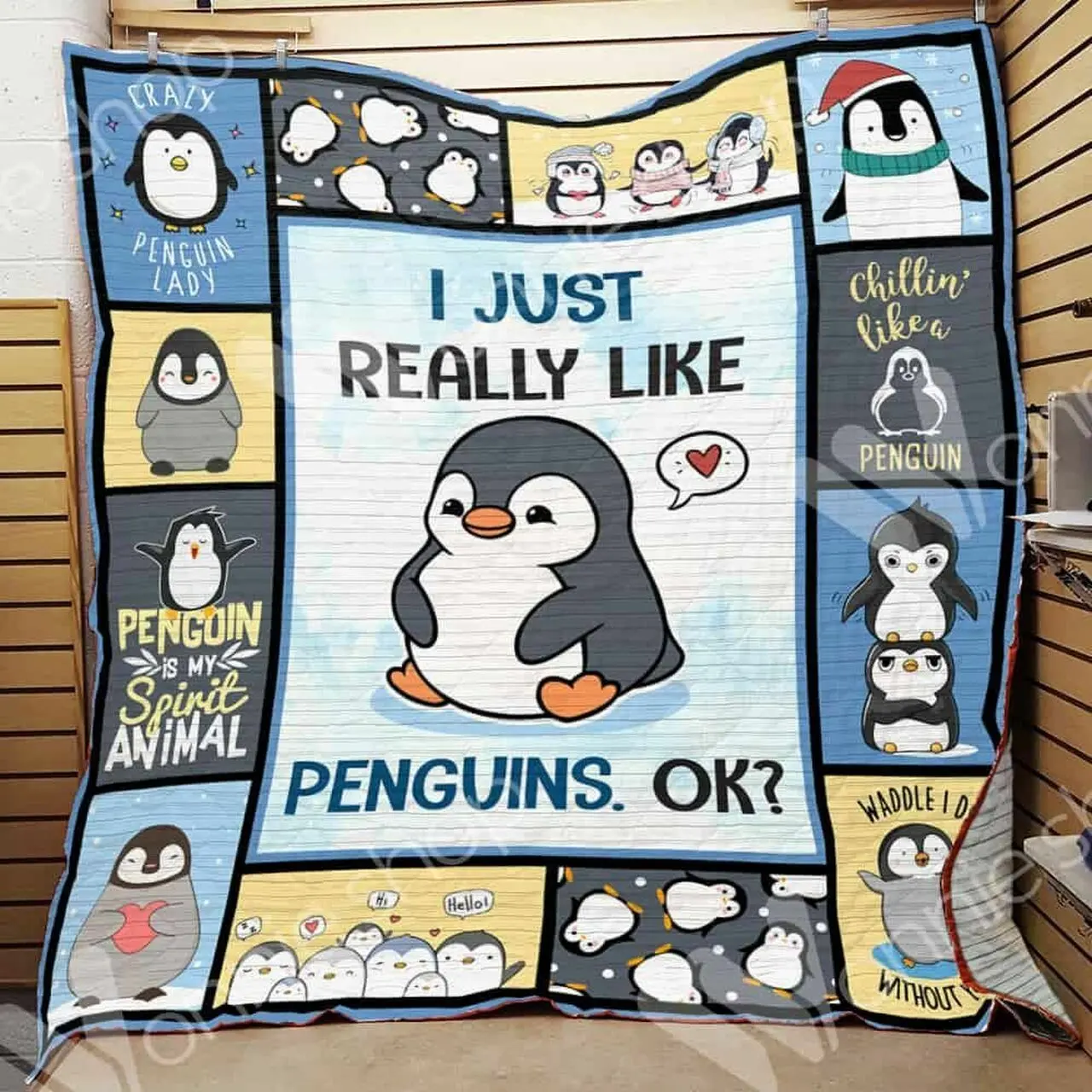 Penguin Quilt Yfc and Home Decor