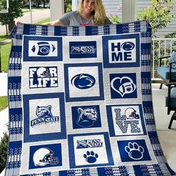 Penn State Nittany Lions 1 Blanket Th1607 Quilt and Home Decor