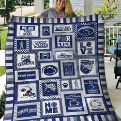 Penn State Nittany Lions 3 Blanket Th1607 Quilt and Home Decor