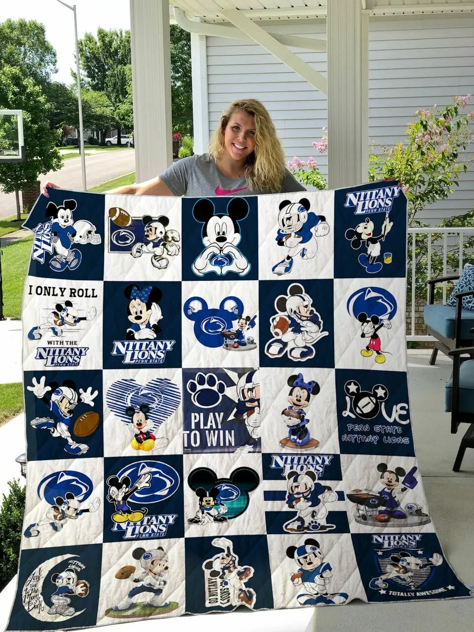 Penn State Nittany Lions Disney Quilt Blanket and Home Decor