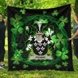 Penne Or Penn Ireland Irish Celtic Shamrock Knot Circle JFJ11227 3D Customized Quilt 2707 and Home Decor