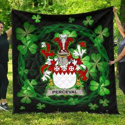 Perceval Ireland Irish Celtic Shamrock Knot Circle JFJ11252 3D Customized Quilt 2707 and Home Decor